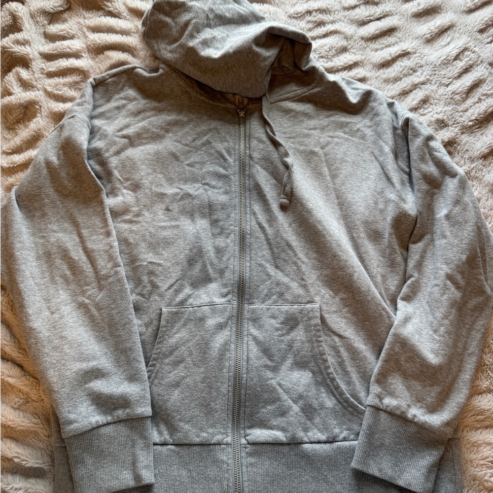 Time and Tru Gray Zip-Up Hoodie